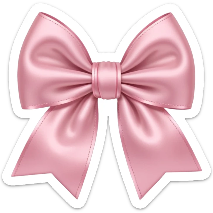 Light pink bow  sticker