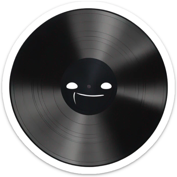 Vinyl record sticker