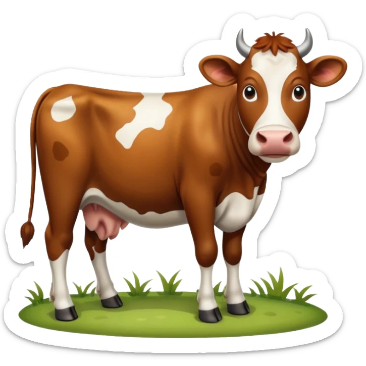 Cow sticker
