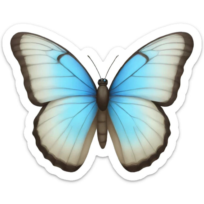 Blue butterfly  sticker