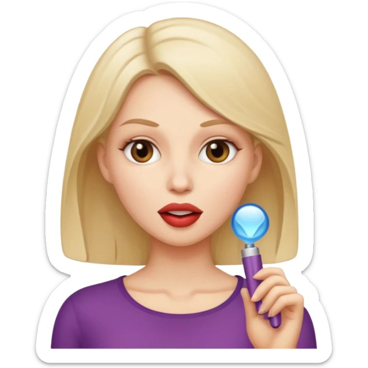 A naked white sexy woman with big tits who is slim and is giving a blowjob or having sex activities with a man sticker