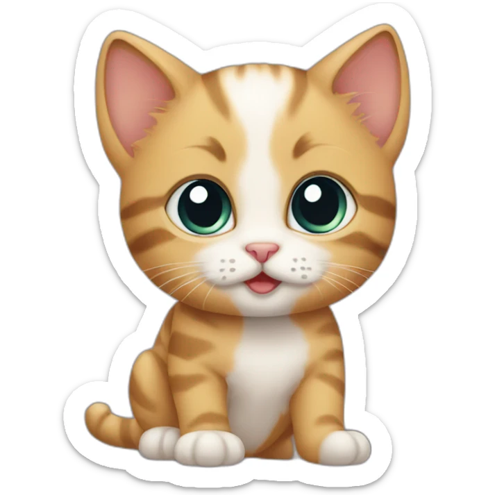 baby cat sticker