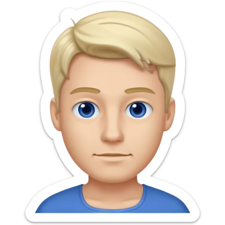 blue dress man sticker