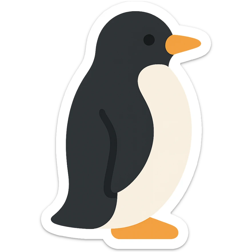 Penguin sticker