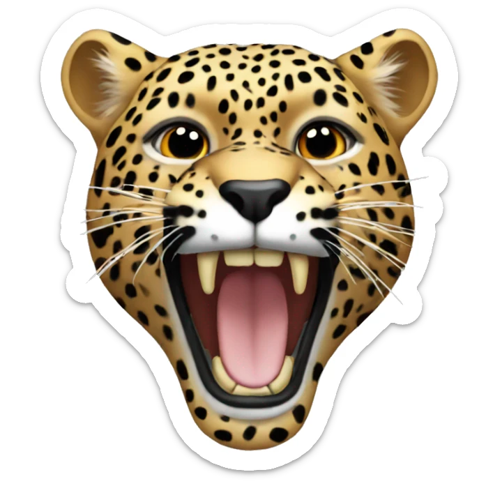 leopard sticker