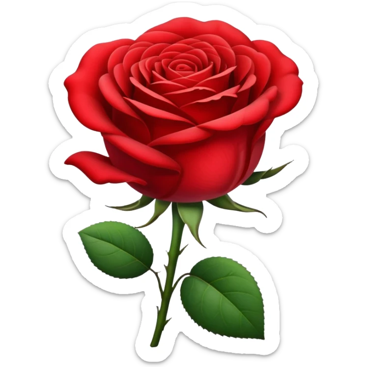 Rose sticker