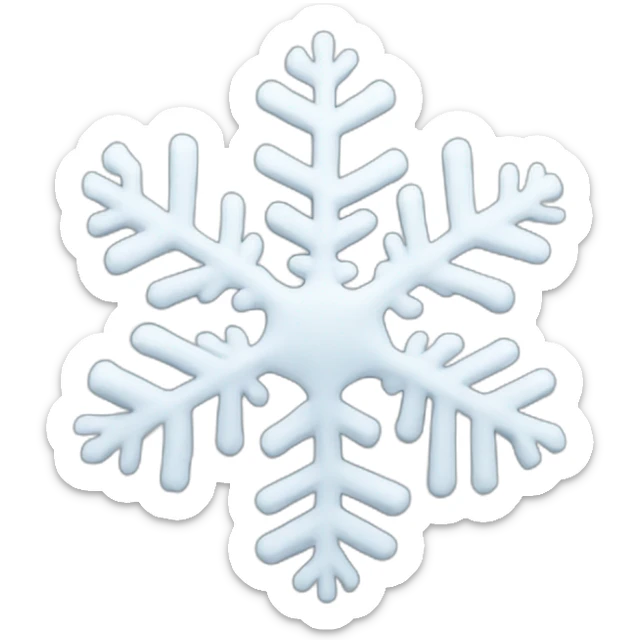 snowflak sticker