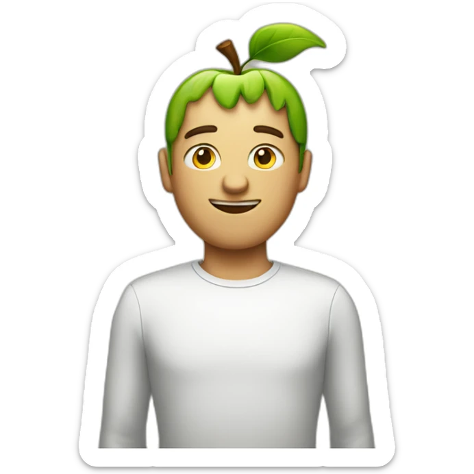 apple man sticker