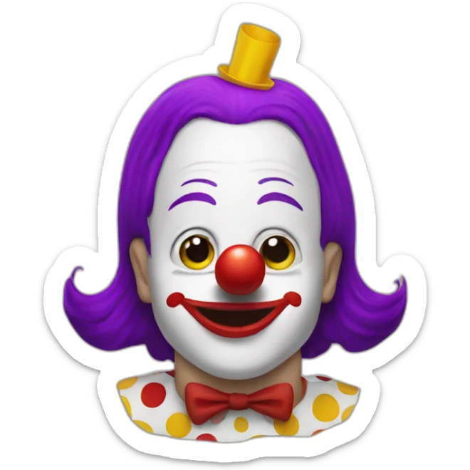 clown mcdonald sticker