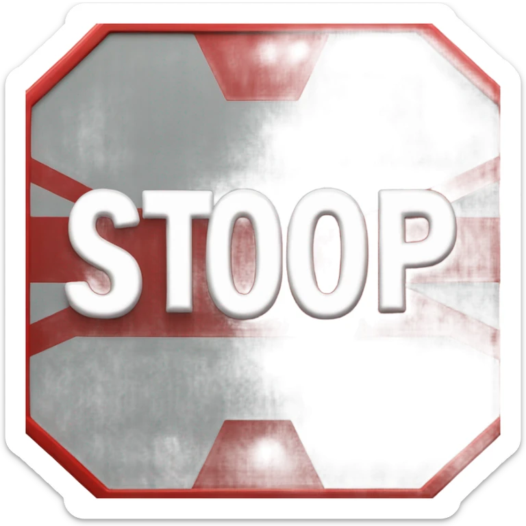 Stop sticker