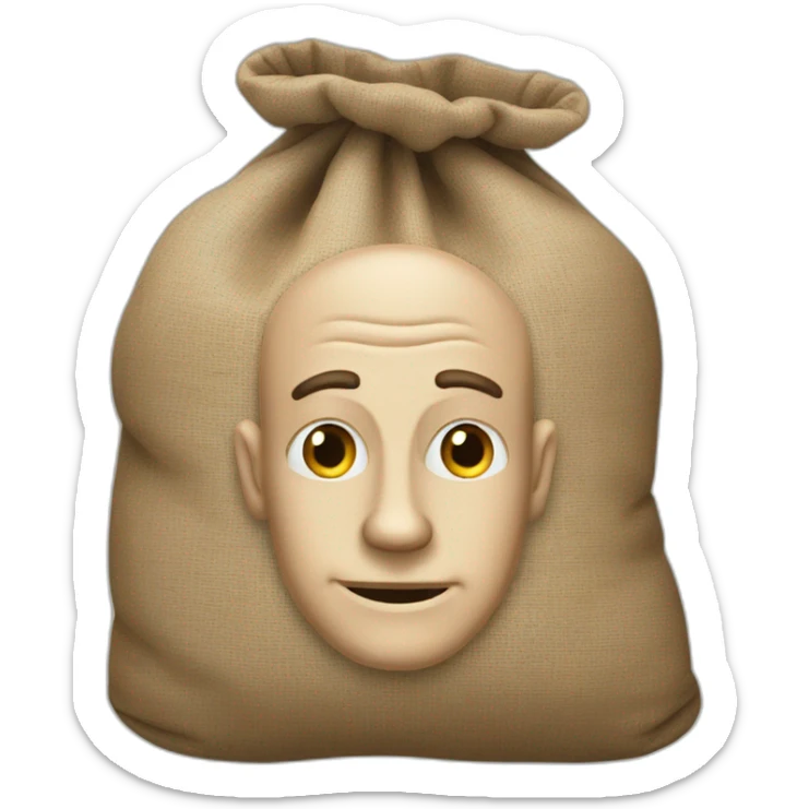 man named J. O. Bollus, looks like a sack of his name sticker