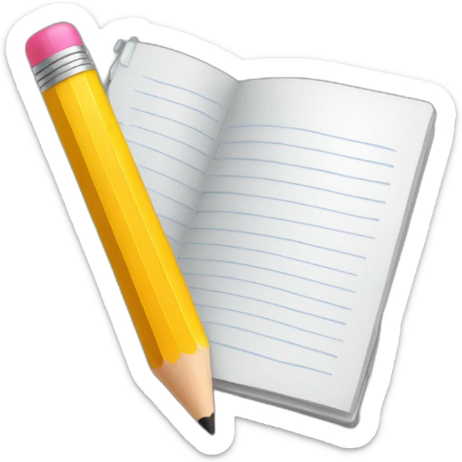 journal pencil sticker