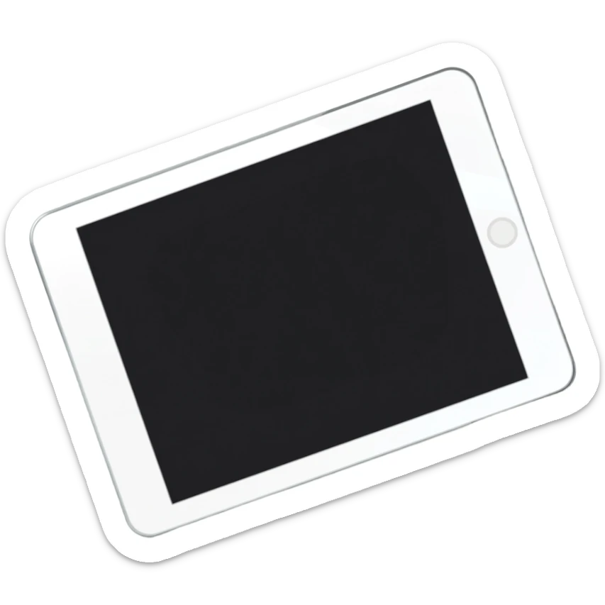 sleeping iPad on pillow sticker