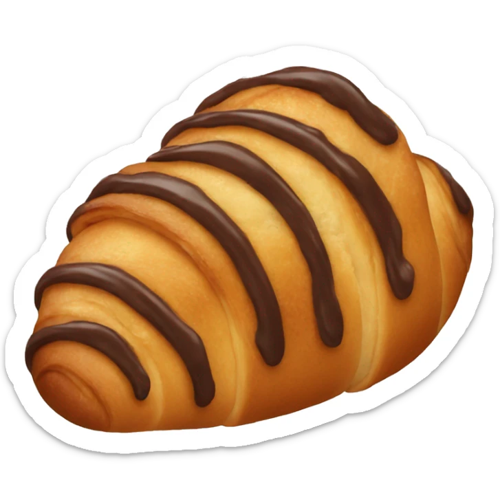 Chocolate croissant sticker