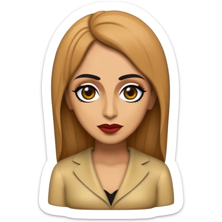 Cinematic Realistic Fairuz Pop Culture Emoji, featuring an iconic portrayal of the legendary singer rendered with vibrant textures and soulful, dynamic lighting. sticker