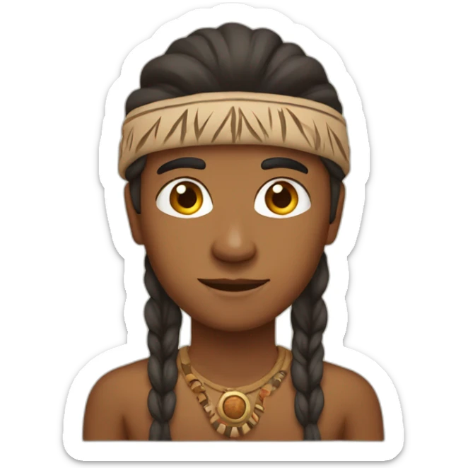 A bROWN iNDIAN sticker