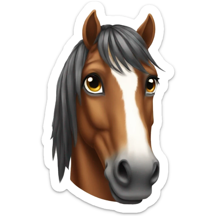 Mustang horse sticker