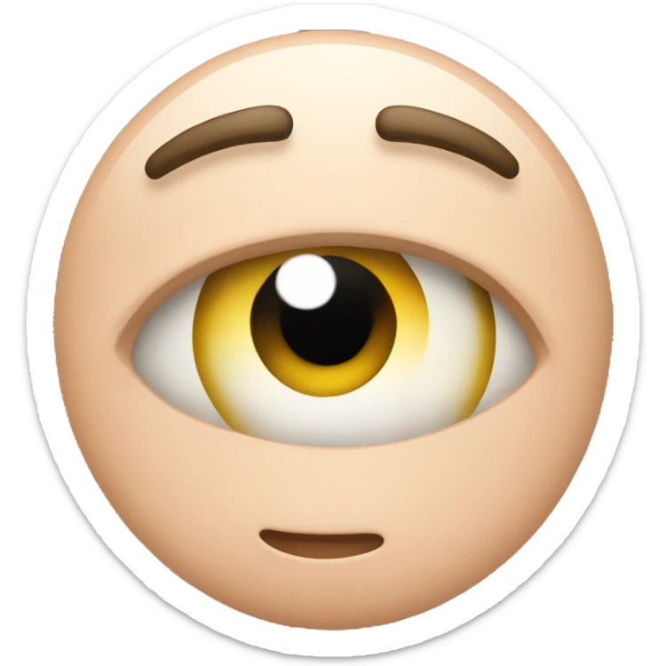 Rolling eyes  sticker