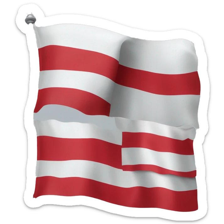 Flag of Austria but red on the flag is Grey And White on the flag is Blue sticker