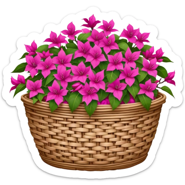 woven basket filled with vibrant pink bougainvillea flowers enhances the warm, timeless atmosphere. The setting, with Bedouin-style textiles and decor, evokes a deep connection to tradition, storytelling, and the past sticker