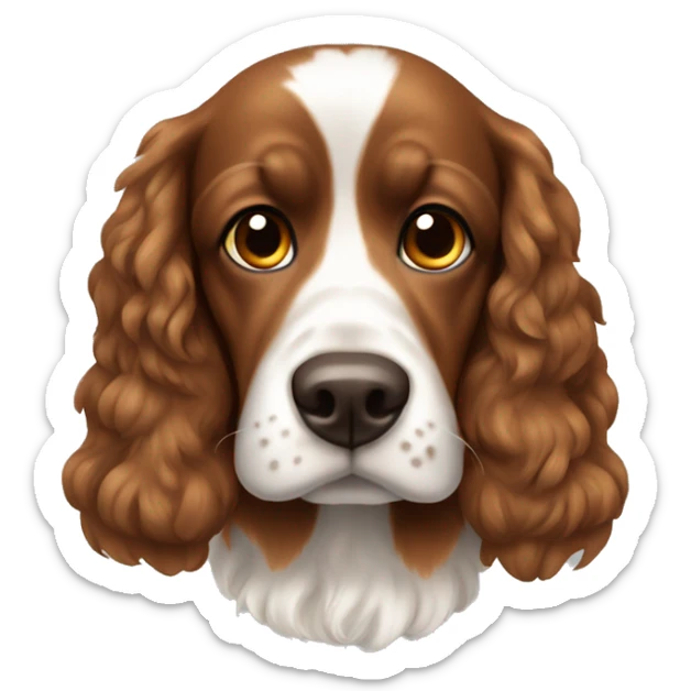 Cocker brown sticker