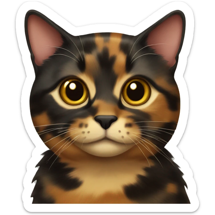 tortoiseshell cat sticker