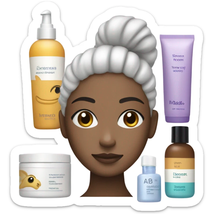 Skincare sticker