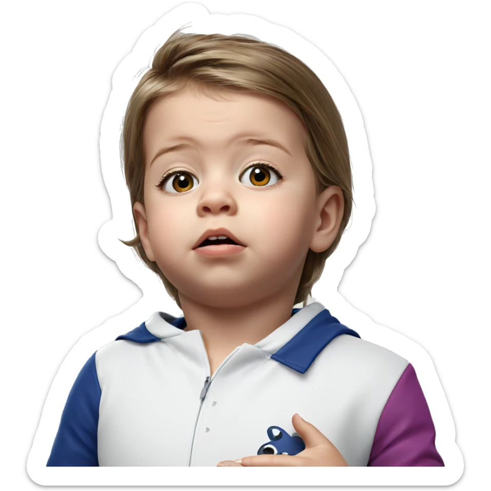 realistic portrait of girl sticker