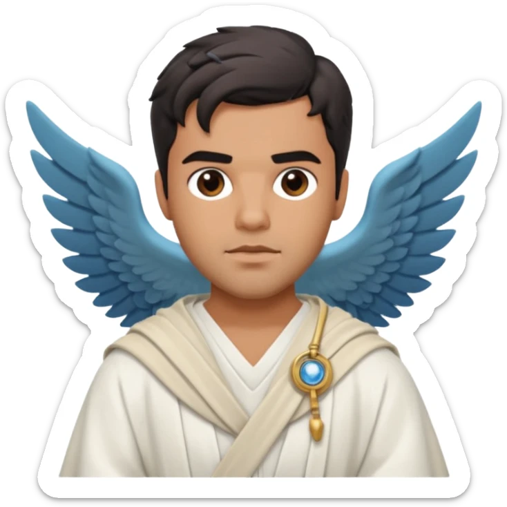 Sean Teale as the Doctor named Tristan in an odyssey-themed setting sticker