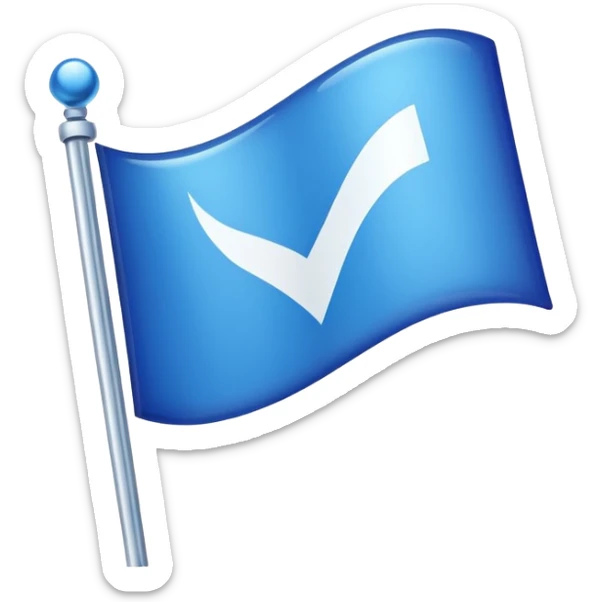 I want to create my own flag. That looks like a verified badge for Instagram. sticker