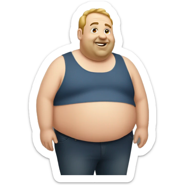 fat man sticker