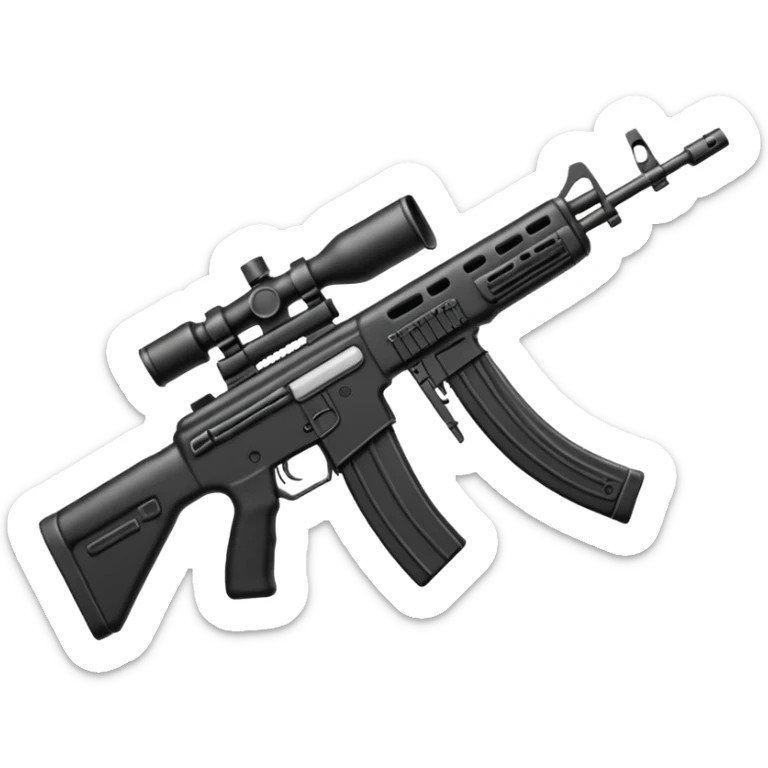 émoji avec écrit "libérez Fazer" fusil d'assaut sticker