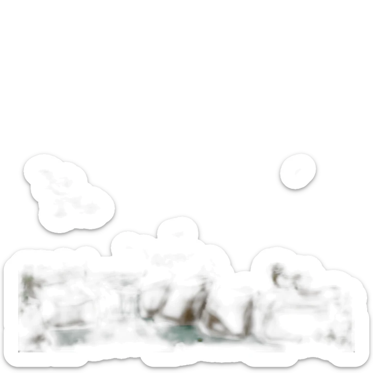 Create a panoramic view of a national park with animated wildlife and nature sounds. sticker