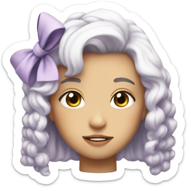 Aesthetic bow sticker