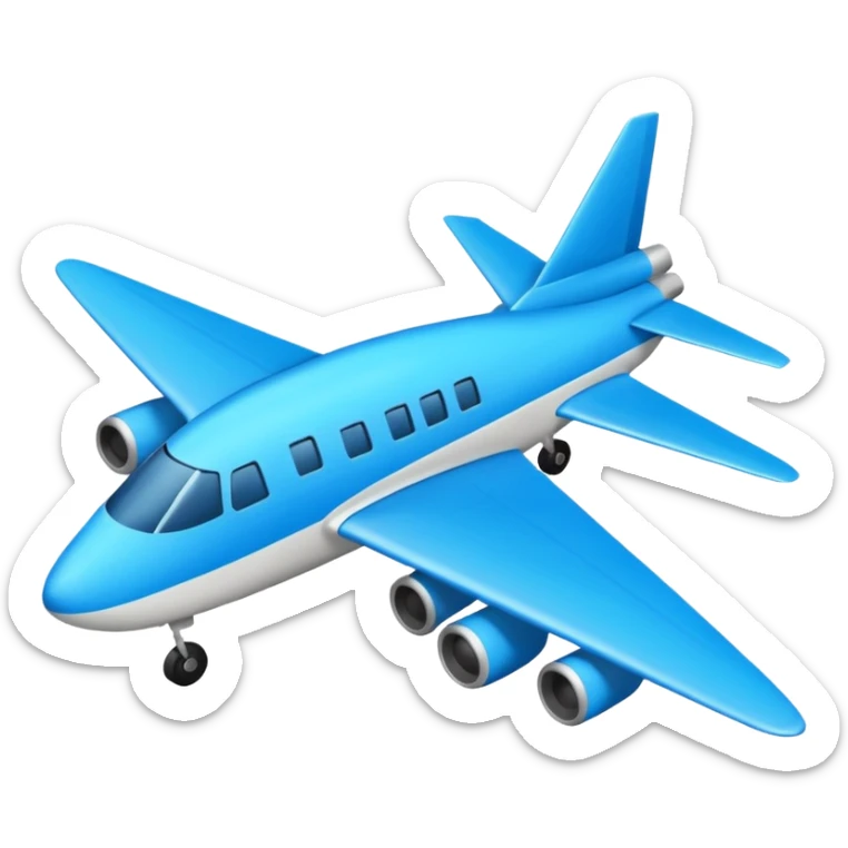 Créame un emoji que sea la función de estos dos y que el avión esté adentro 🔺✈️ sticker