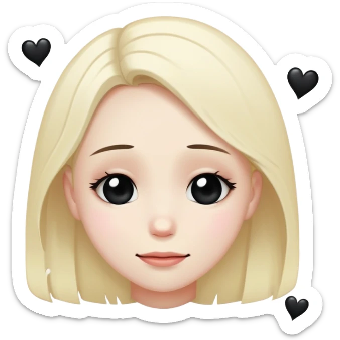 A combination of heartbreak, smiles, tears, suicide, black hearts, and longing. sticker