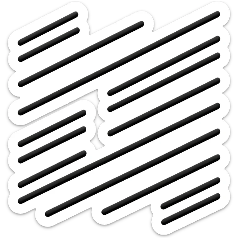 imatge with paralel lines, black and white, well organizated sticker