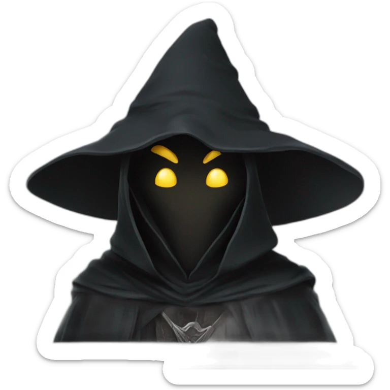 A nazgul from the lord of the rings movies in a party mood sticker