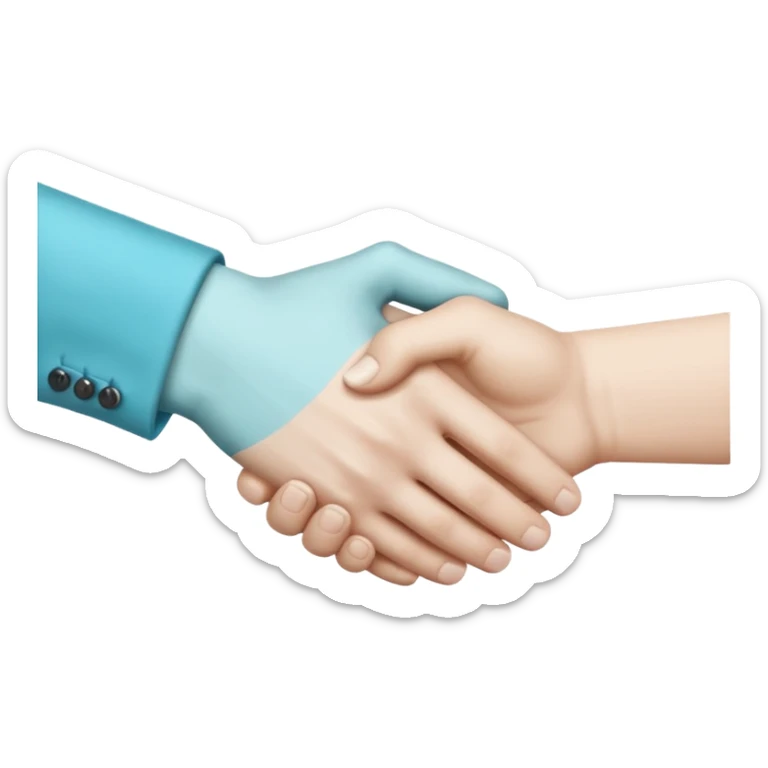 make it the exact hex color of A8F2F9, the last picture the handshake emoji sticker