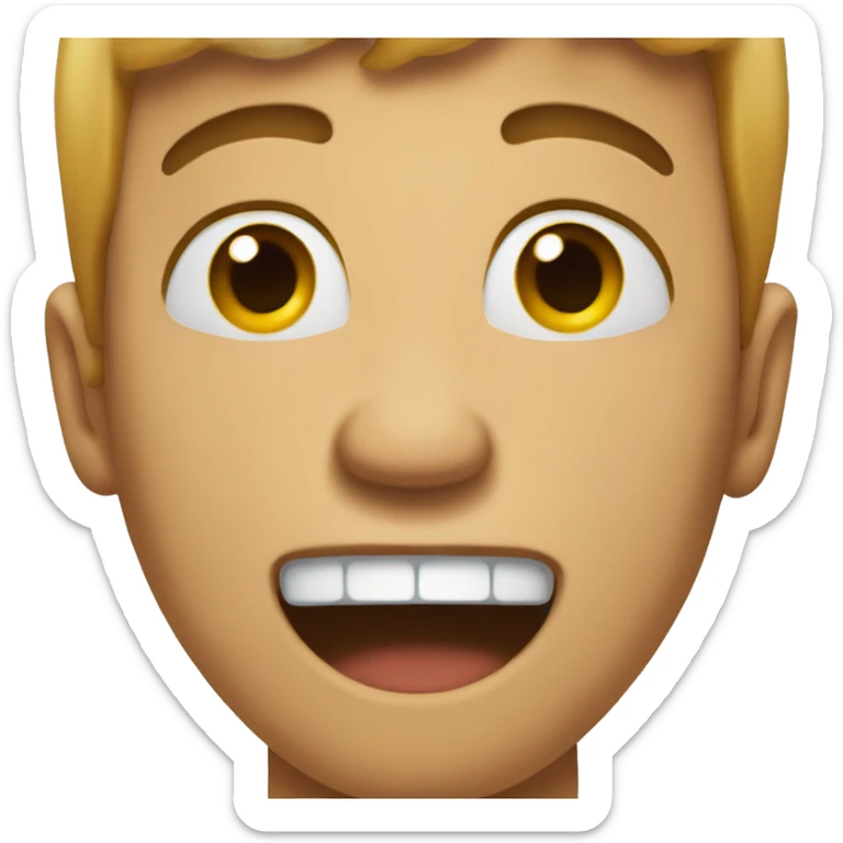 the face you do when you want to laugh but you can't because of the situation sticker