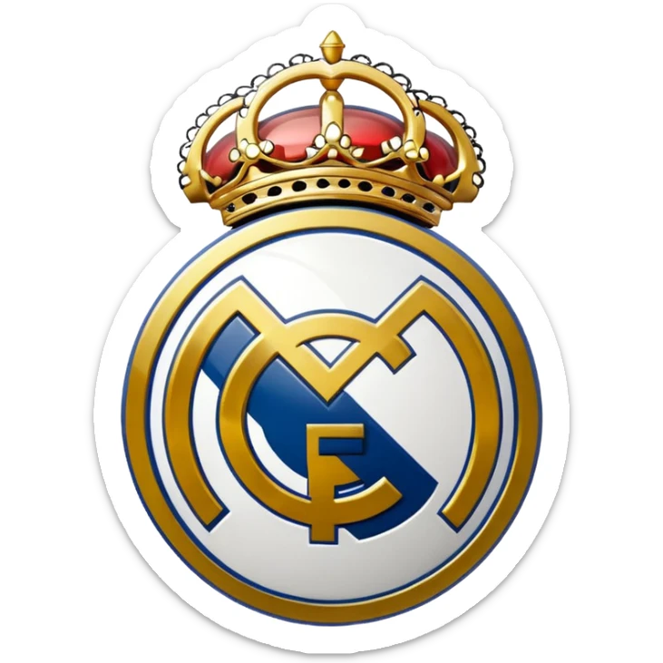 I want an emoji of real madrid logo of football and it should look realistic sticker