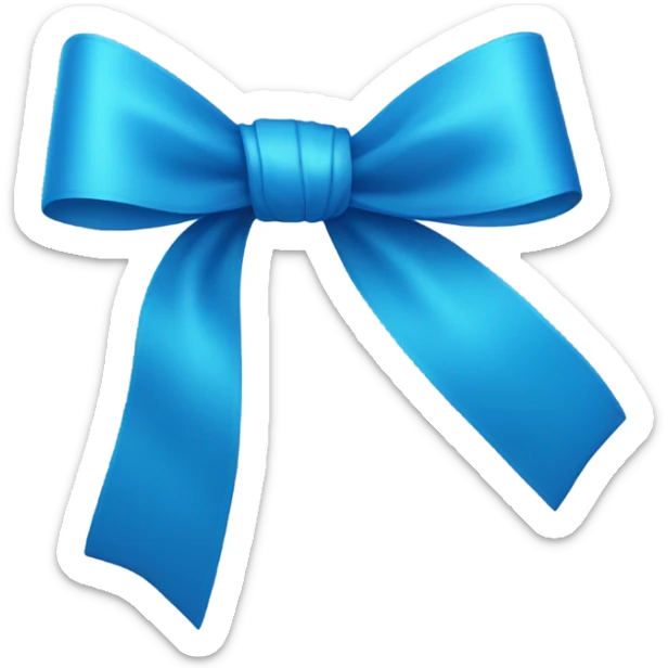 Blue ribbon  sticker