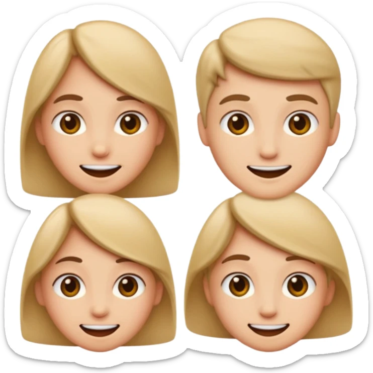 classic emoji, neutral face, neither feminine nor masculine, smirk smile, mischievous gaze sticker