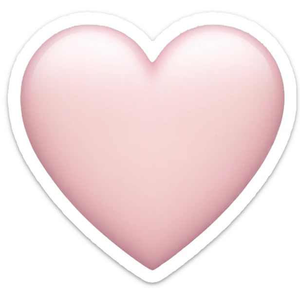 pastel pink heart sticker