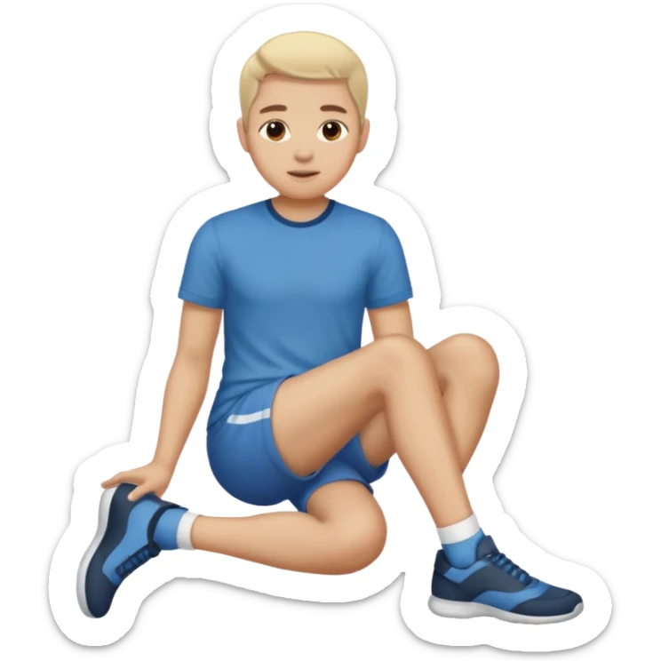 pessoa sentada com as pernas aparecendo, porem png sem aparecer no que ela ta sentada sticker