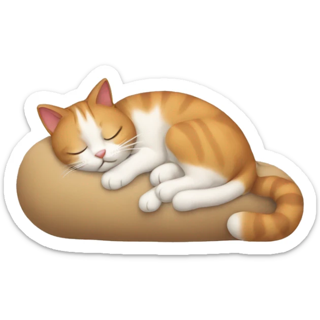 Cat Sleeping sticker