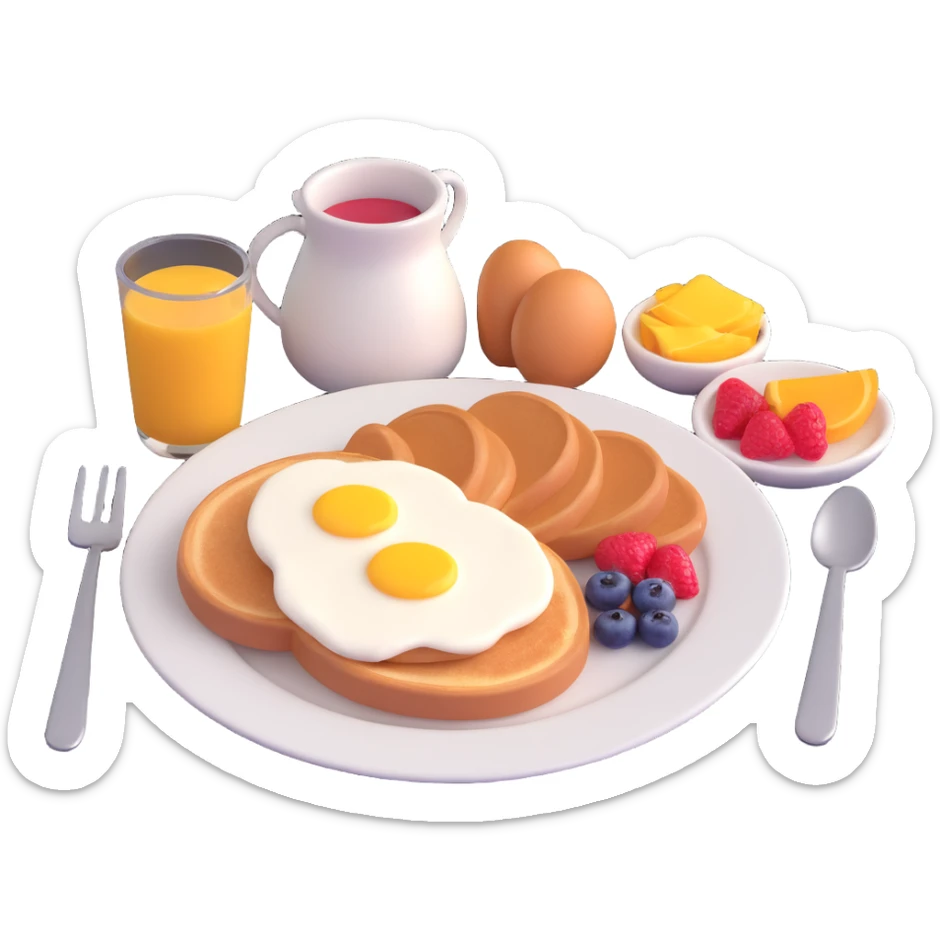breakfast sticker