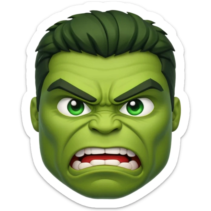 You don't give me sticker give me emoji of hulk sticker