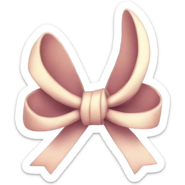 aesthetic bow  sticker