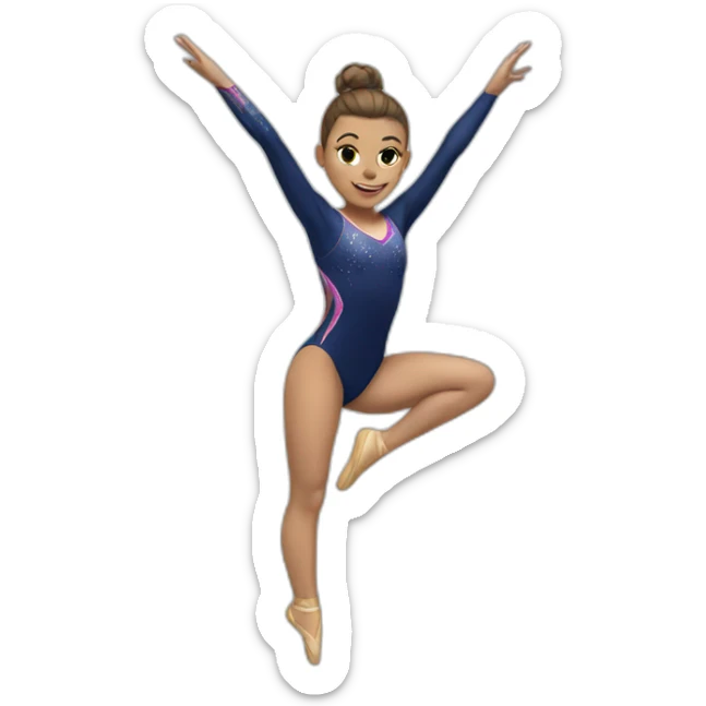 gymnast sticker
